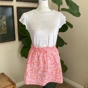 ABOUND floral PaperBag mini Skirts pink SMALL Bohemian boho skirt